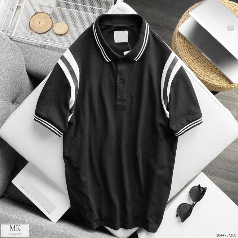  [ẢNH THẬT] Áo Polo Ngắn Tay Nam Nữ Cải Vai 3 Màu Đen, Trắng, Ghi Basic 