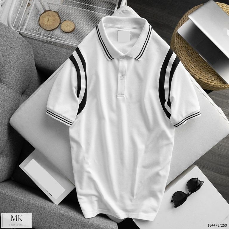  [ẢNH THẬT] Áo Polo Ngắn Tay Nam Nữ Cải Vai 3 Màu Đen, Trắng, Ghi Basic 