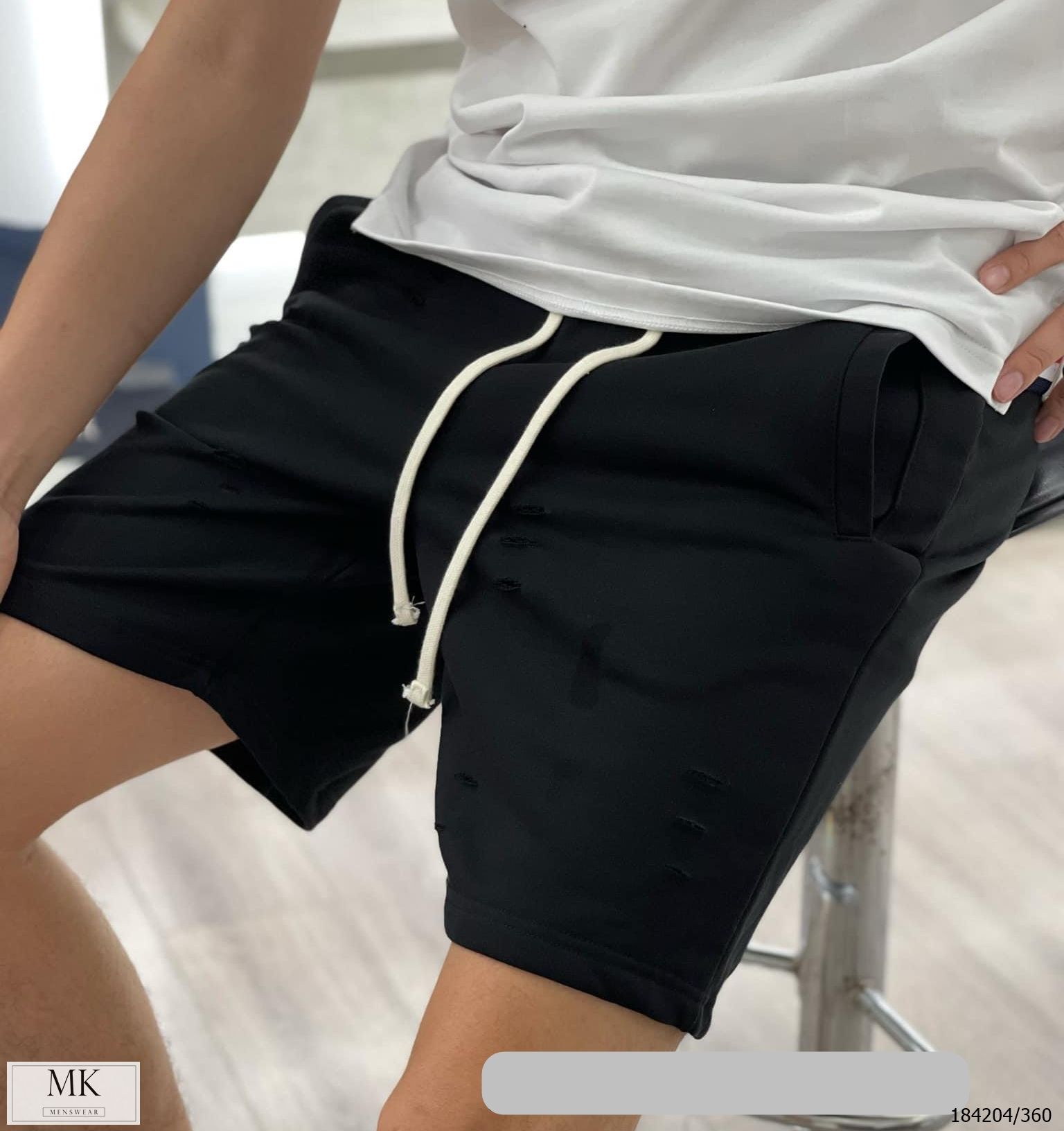 [ẢNH THẬT] Quần Short Nỉ Nam Rách 