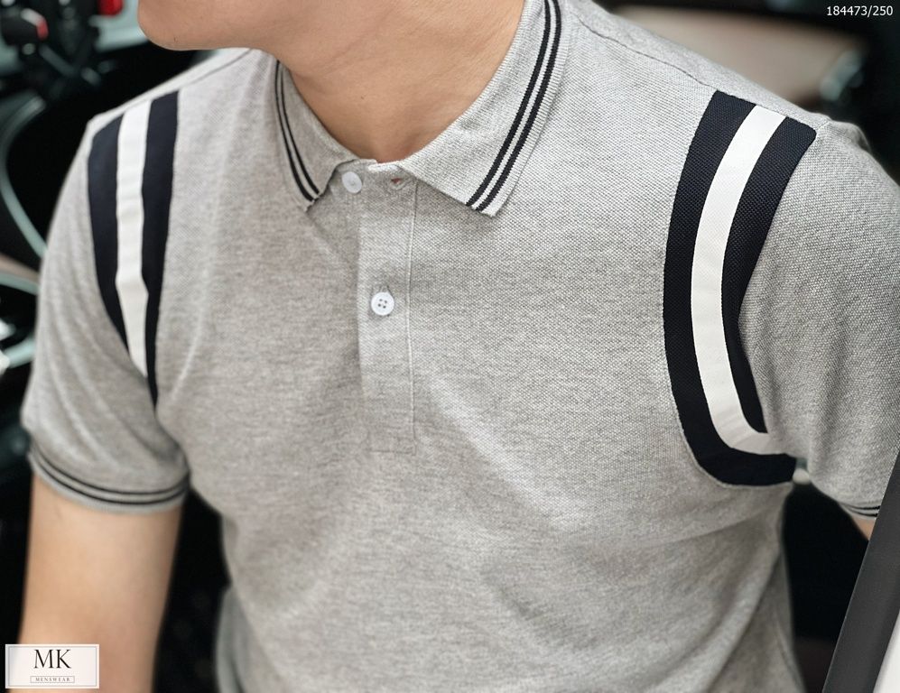  [ẢNH THẬT] Áo Polo Ngắn Tay Nam Nữ Cải Vai 3 Màu Đen, Trắng, Ghi Basic 