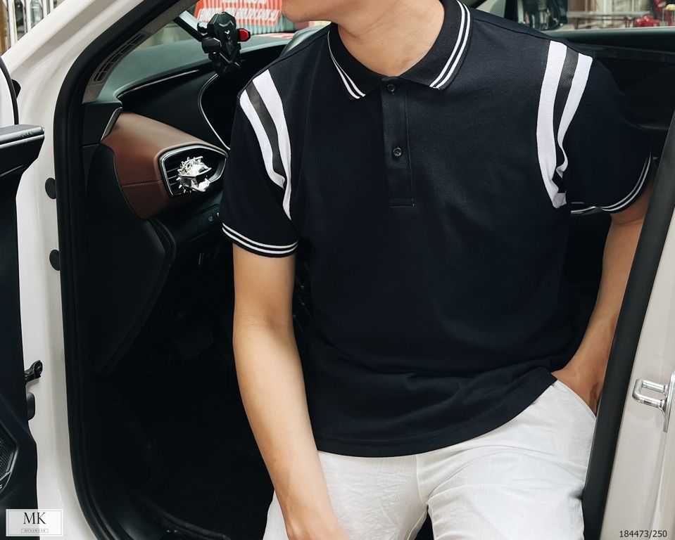  [ẢNH THẬT] Áo Polo Ngắn Tay Nam Nữ Cải Vai 3 Màu Đen, Trắng, Ghi Basic 
