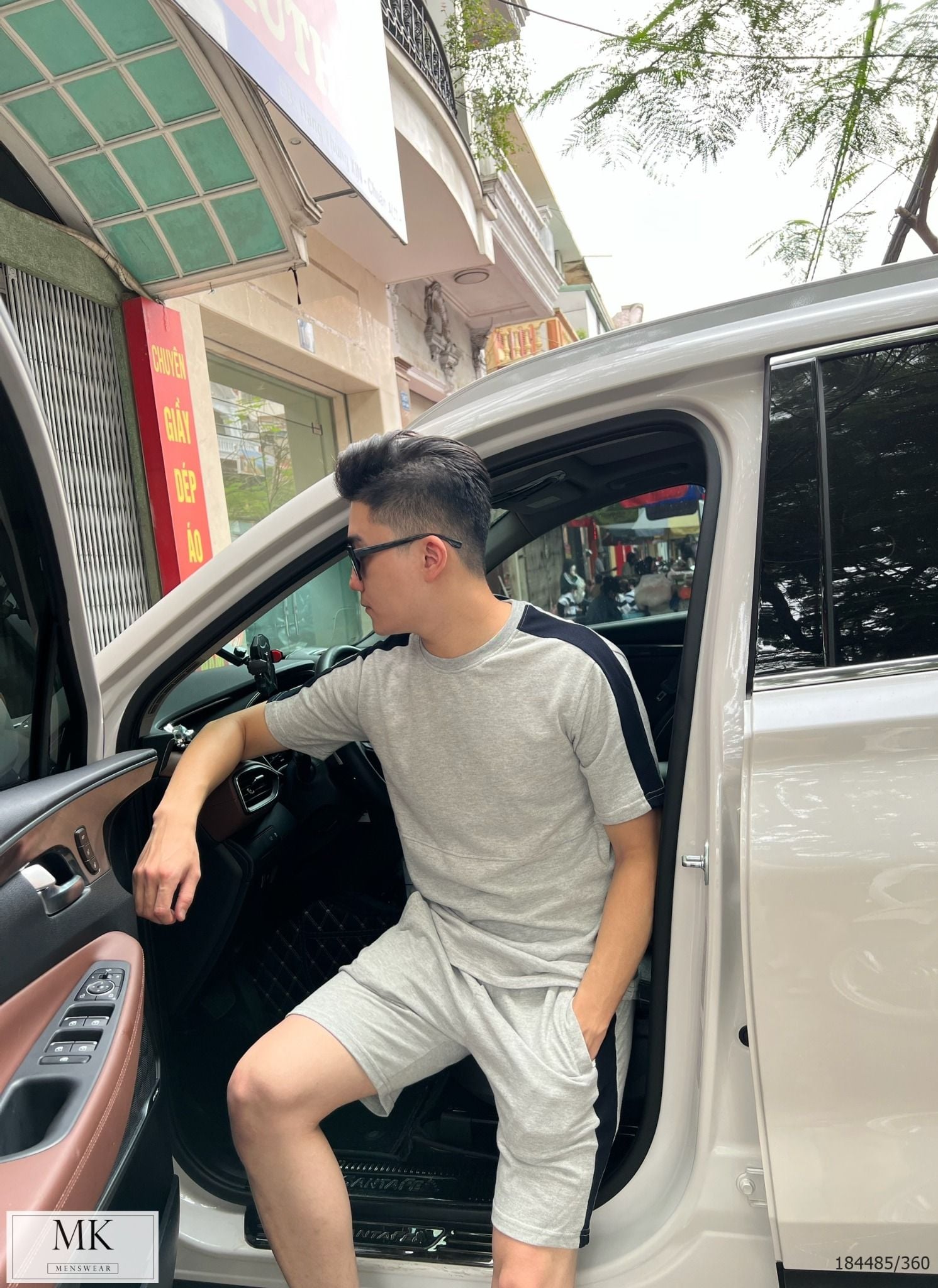  [ẢNH THẬT] Bộ Ngắn Tay Nam Chất Nỉ Cải Vai 