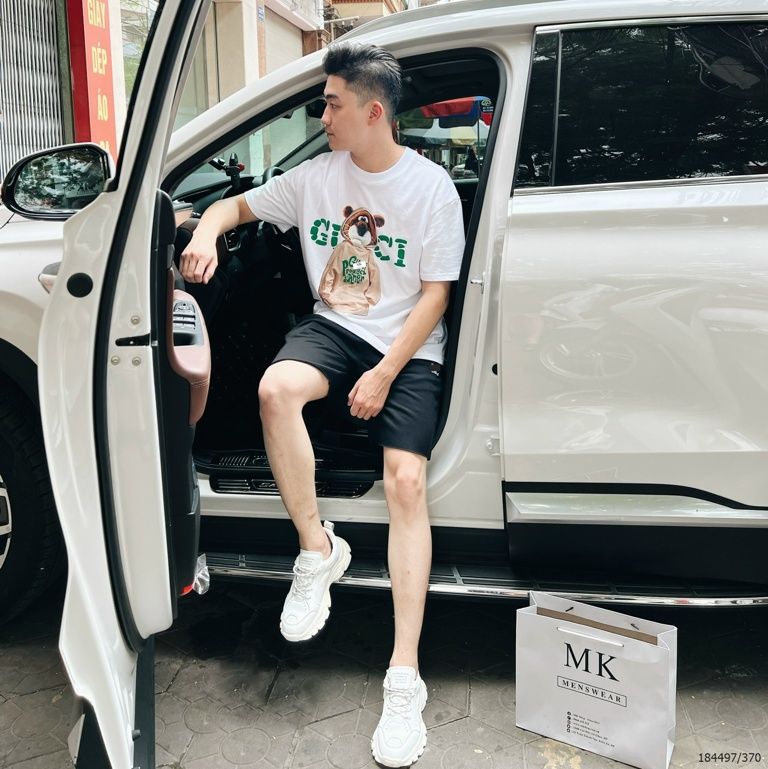  [ẢNH THẬT] Quần Short Nỉ Nam Nữ Logo Đùi 2 Màu Đen Và Be Cực Đẹp 