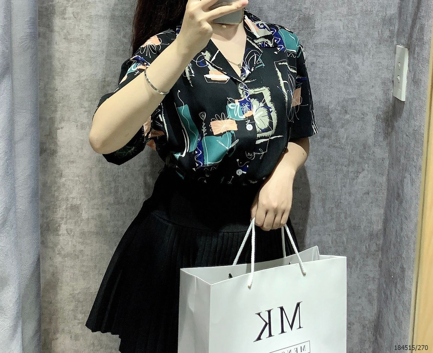  [ẢNH THẬT] Áo Sơ Mi Ngắn Tay Nam Nữ Họa Tiết Đi Biển 