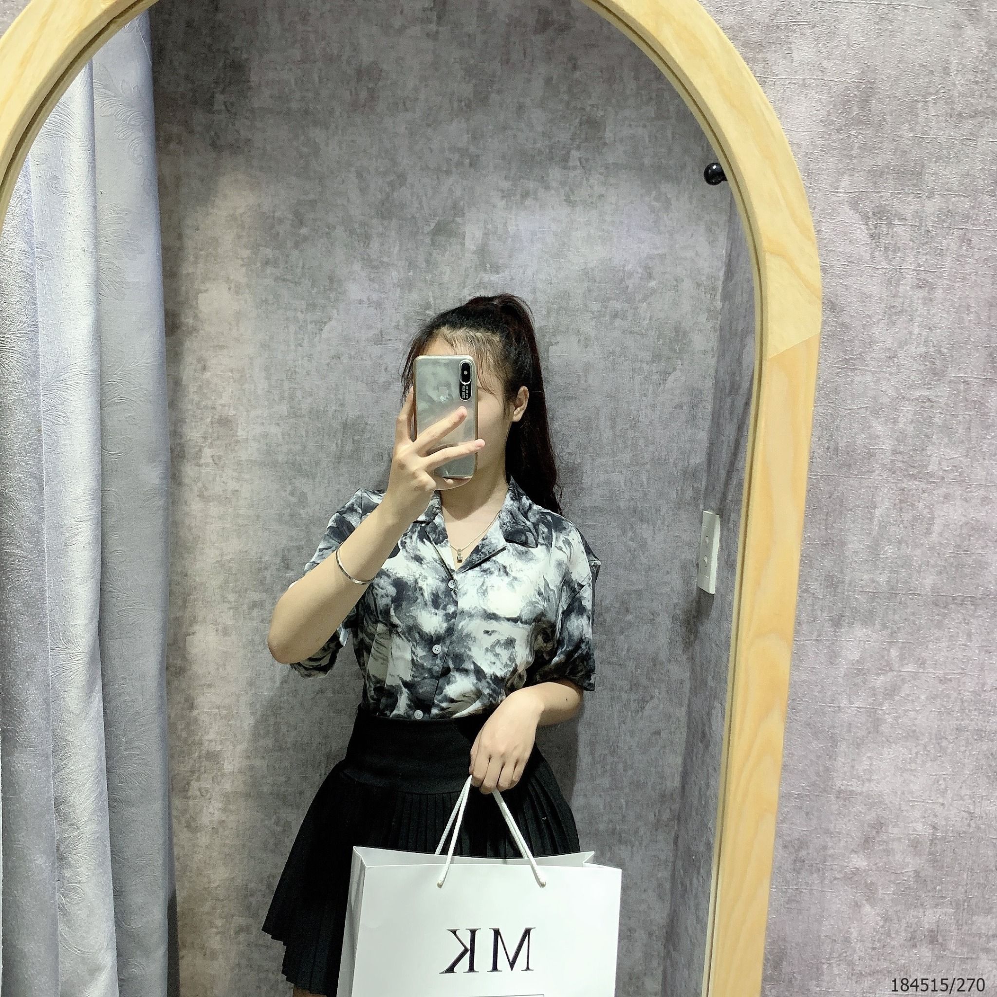  [ẢNH THẬT] Áo Sơ Mi Ngắn Tay Nam Nữ Họa Tiết Đi Biển 
