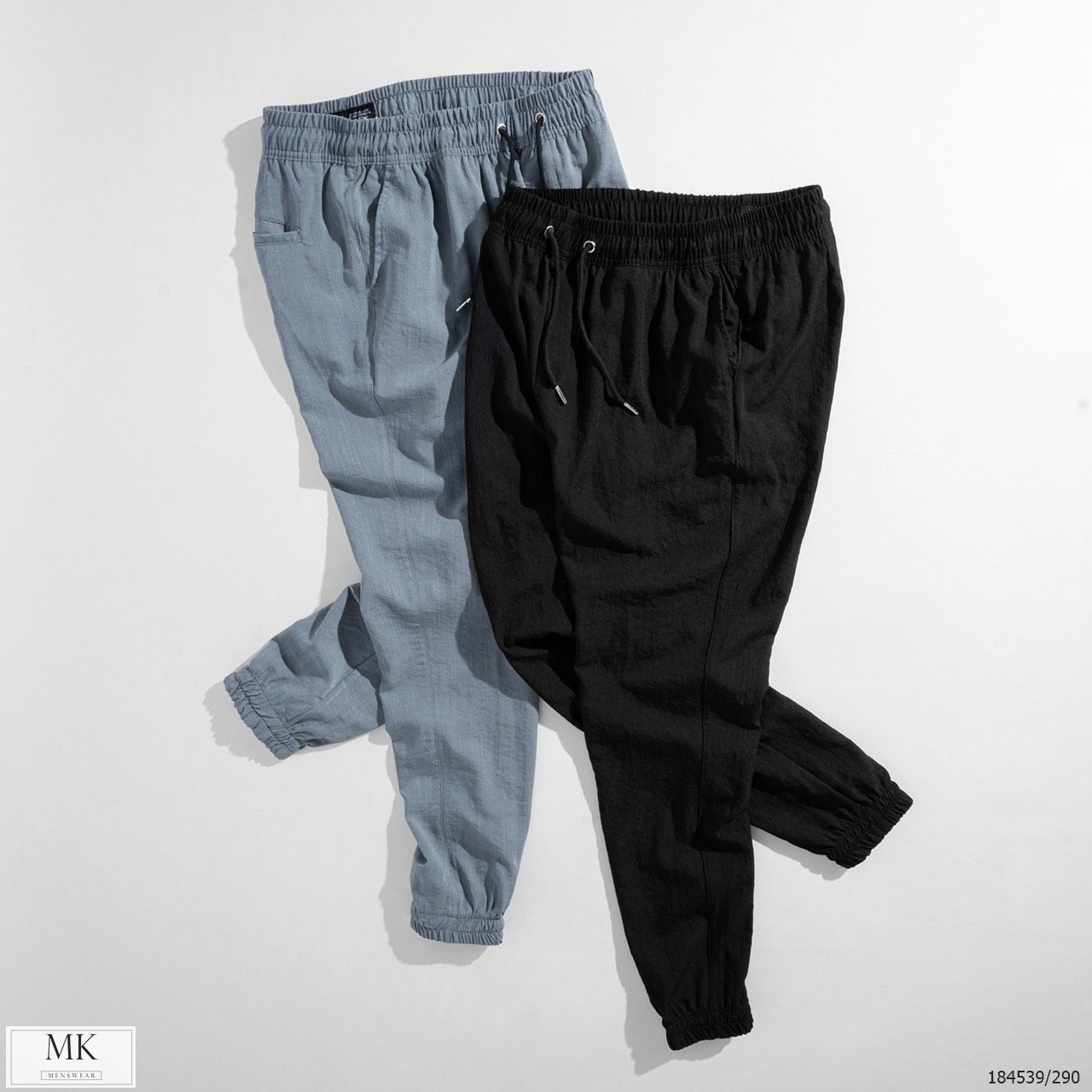  [ẢNH THẬT] Quần Jogger Đũi Trơn Nam Nữ 3 Màu Đen/Ghi/Xanh Basic 
