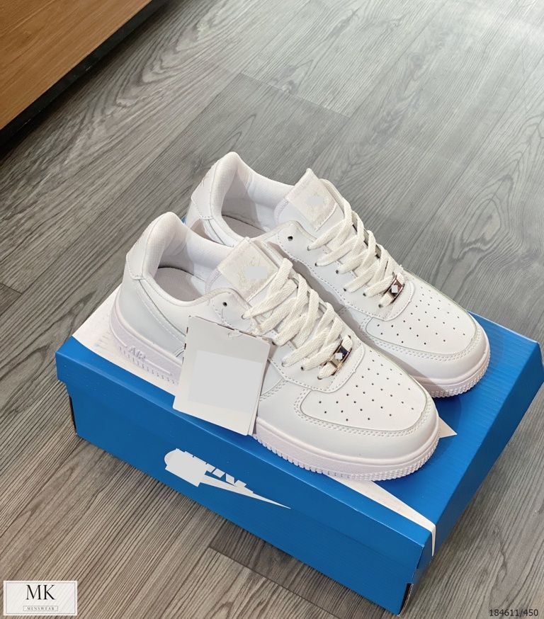  [ẢNH THẬT] Giày Thể Thao Nam Trắng Trơn 