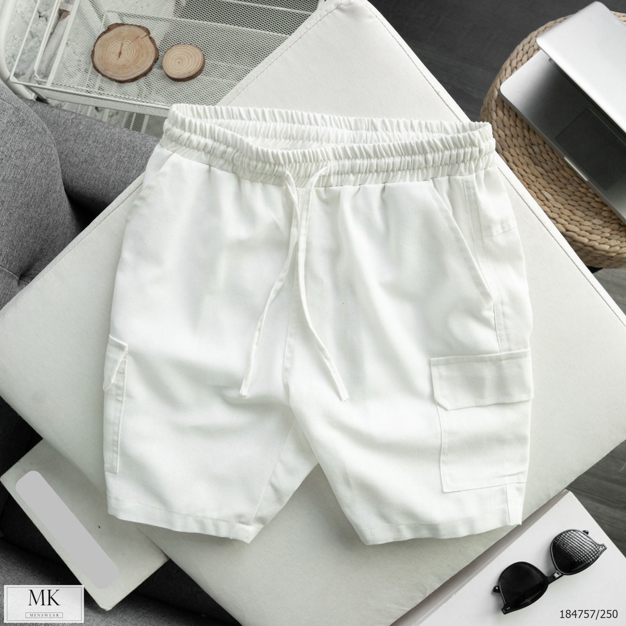  [ẢNH THẬT] Quần Short Nam Chất Đũi Có Túi Hộp 
