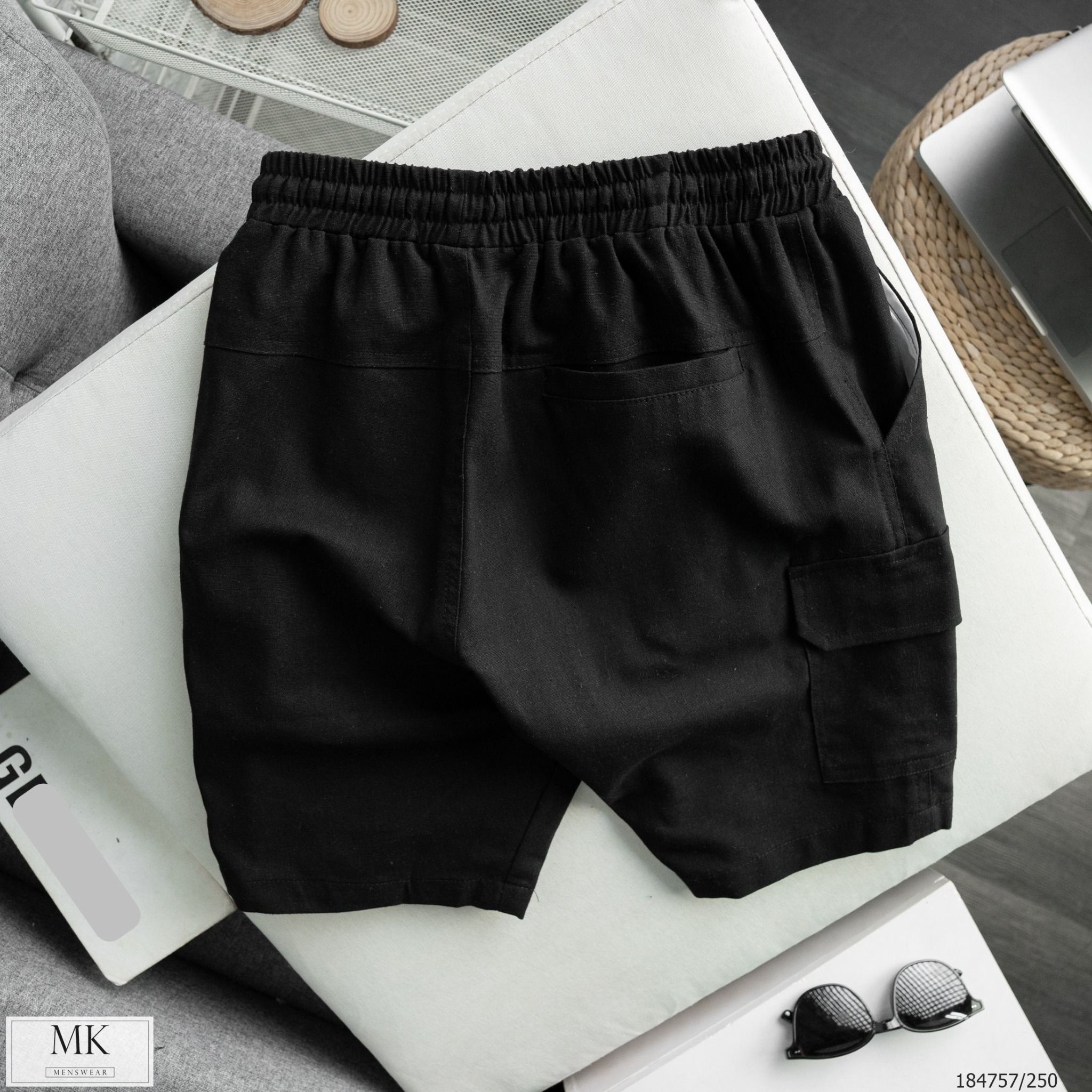  [ẢNH THẬT] Quần Short Nam Chất Đũi Có Túi Hộp 