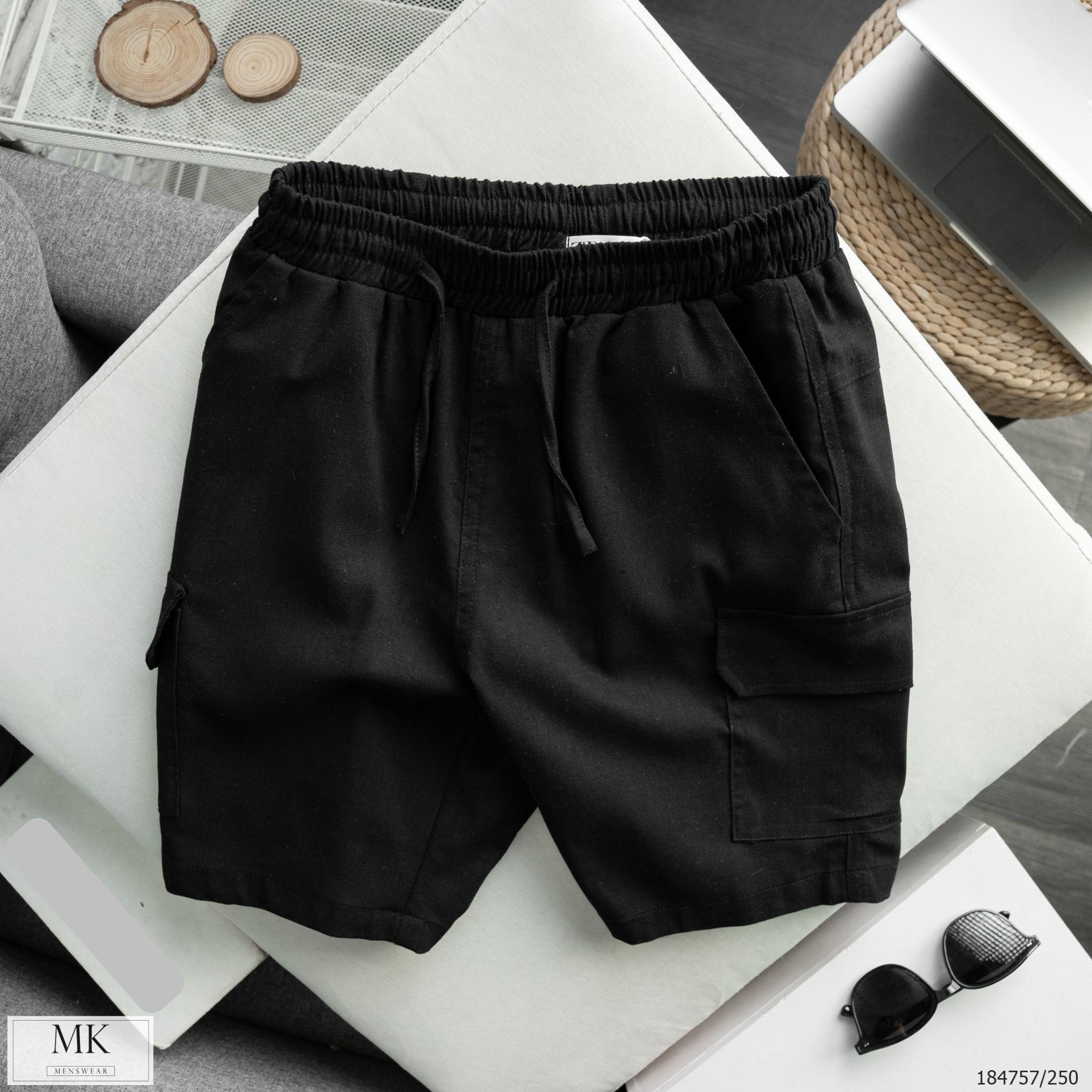  [ẢNH THẬT] Quần Short Nam Chất Đũi Có Túi Hộp 