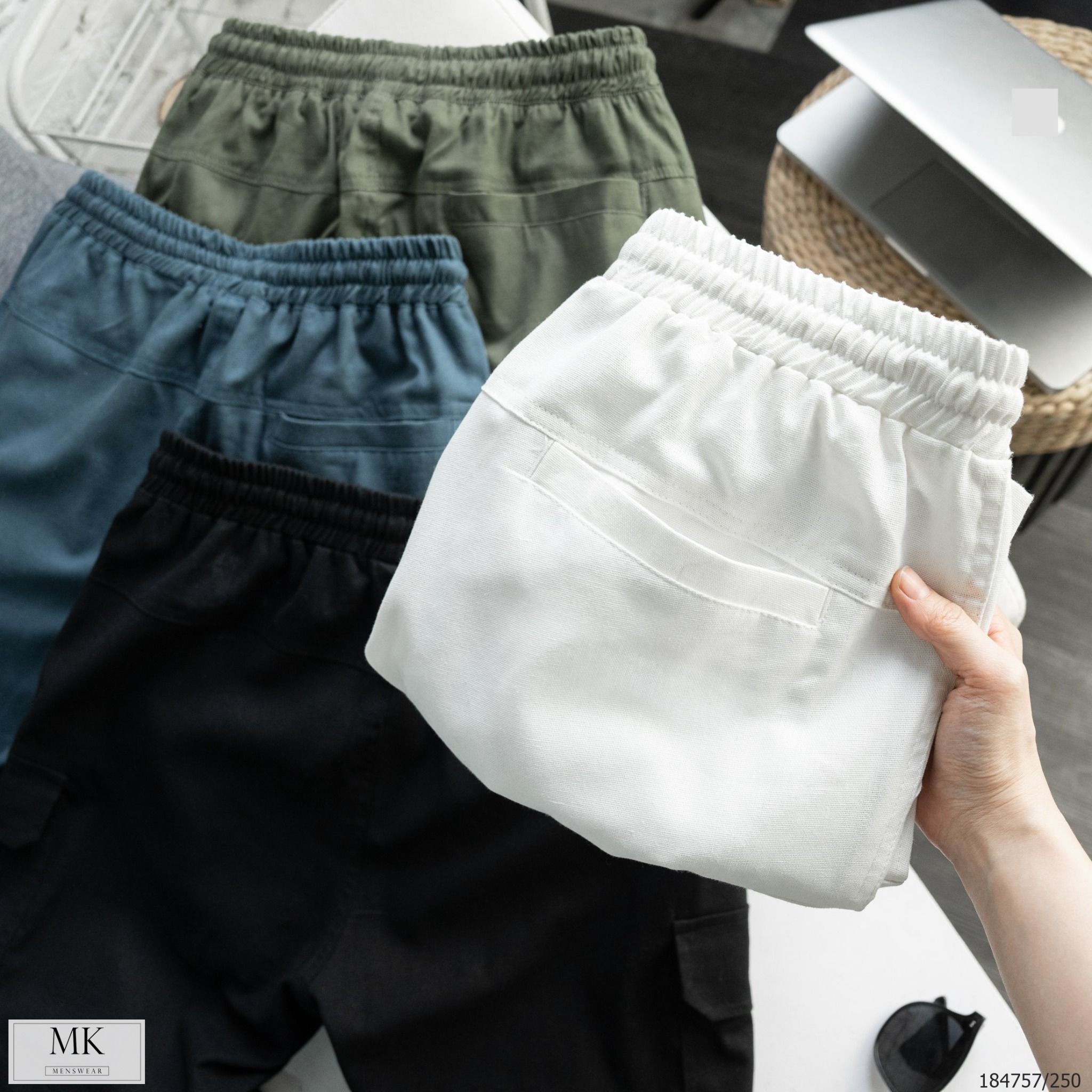  [ẢNH THẬT] Quần Short Nam Chất Đũi Có Túi Hộp 