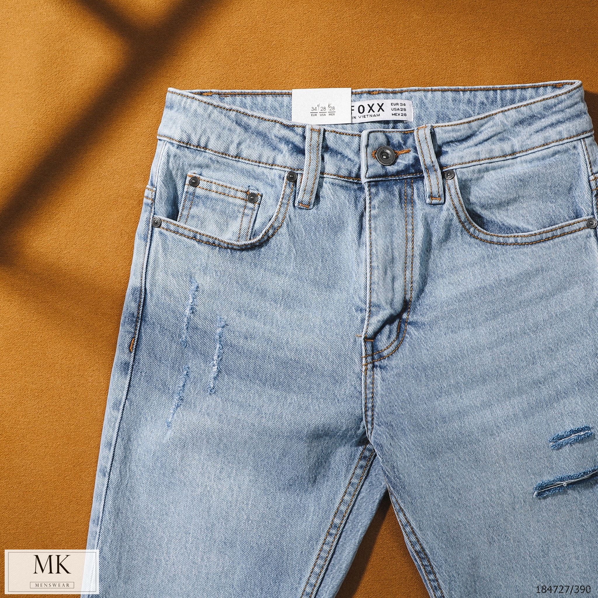  [ẢNH THẬT] Quần Jean Nam Trơn Defoxx 22 