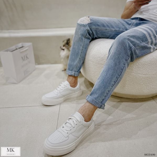  [ẢNH THẬT] Giày Thể Thao Sneaker Trắng 8833 