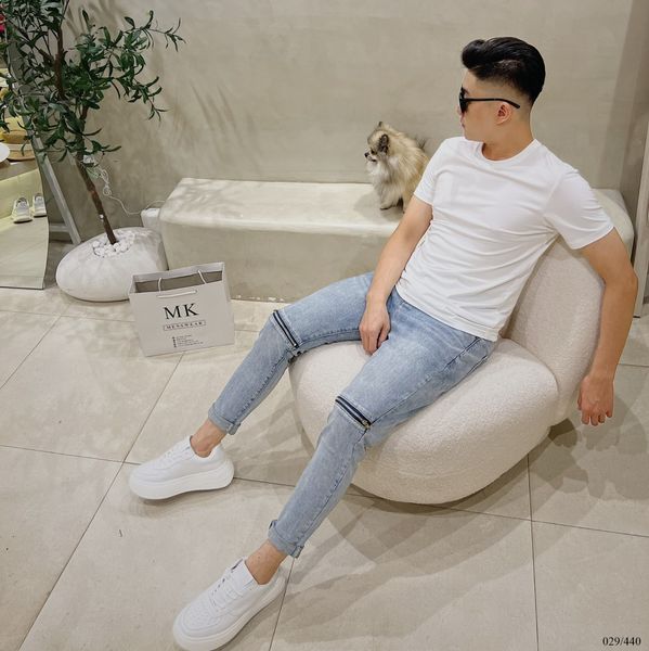  [ẢNH THẬT] Quần Jean Xanh Khoá Zip Thời Trang Nam 029 