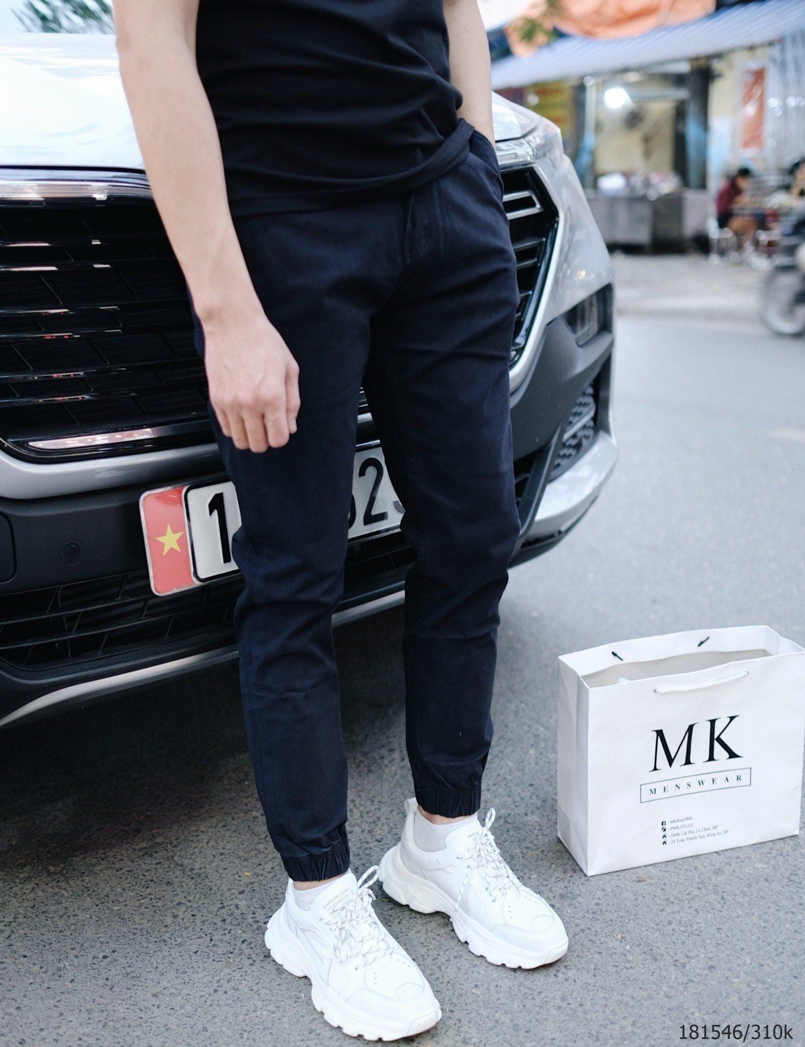  Quần Jogger Kaki Trơn 