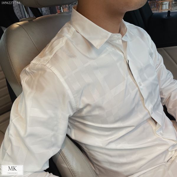  [ẢNH THẬT] Áo Sơ Mi Nam Dài Tay Trơn Đen/Trắng 