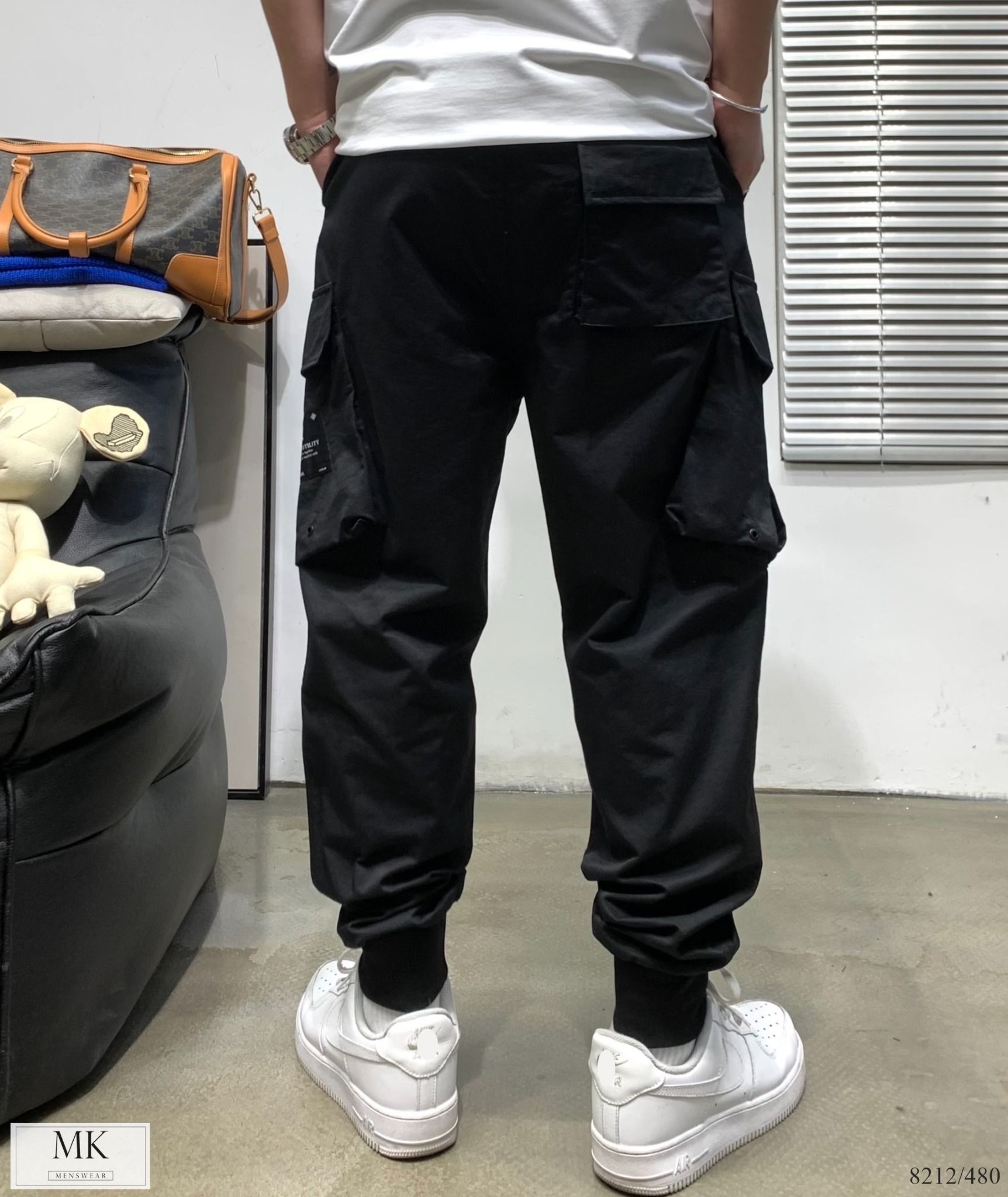  [ẢNH THẬT] Quần Jogger Kaki Nam Nữ Túi Hộp Đen 8212 