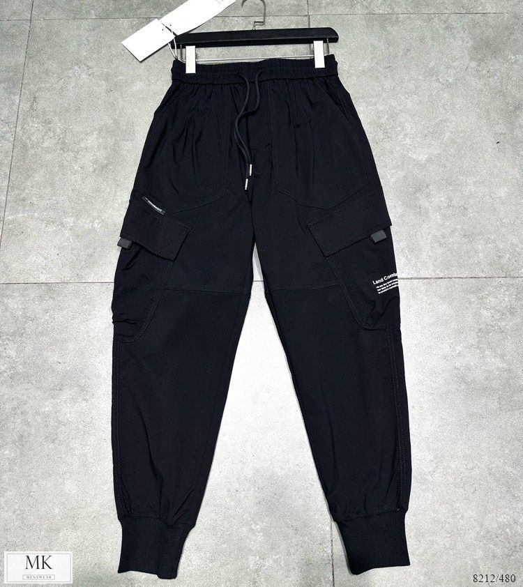  [ẢNH THẬT] Quần Jogger Kaki Nam Nữ Túi Hộp Đen 8212 