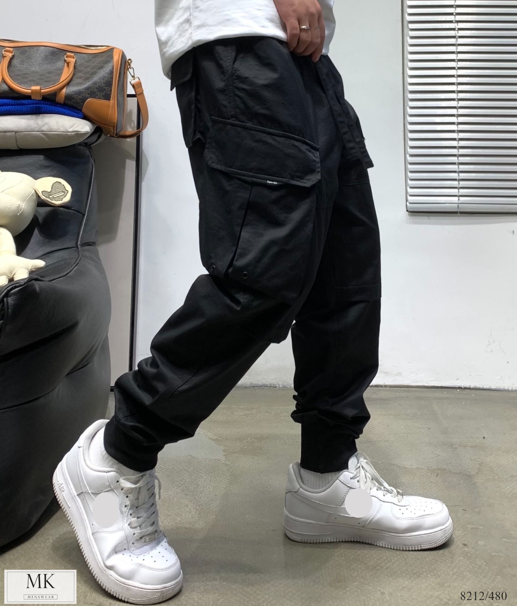  [ẢNH THẬT] Quần Jogger Kaki Nam Nữ Túi Hộp Đen 8212 