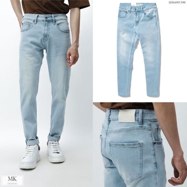  [ẢNH THẬT] Quần Jean Nam Defoxx Trơn/Rách/Xước Xanh Nhạt/Xanh Đậm 23 