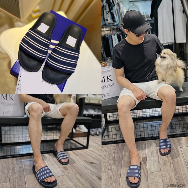  [ẢNH THẬT] Dép Nam Sọc Logo Đế Trắng/Xanh Nhạt/Đen 