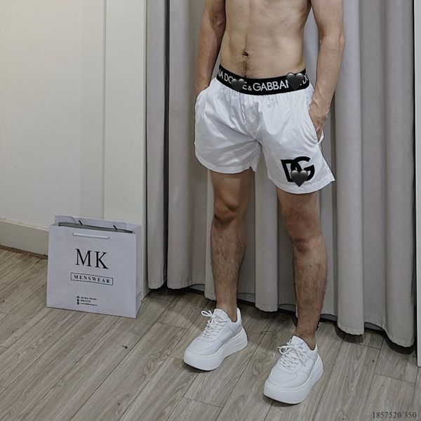  [ẢNH THẬT] Quần Short Gió Nam Đen/Trắng Cạp Chữ 