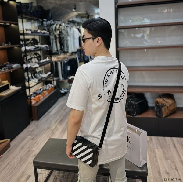  [ẢNH THẬT] Áo Phông Ngắn Tay Nam Nữ Trái Tim Ngực Chữ Lưng Đen/Trắng 23 