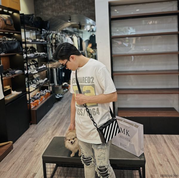  [ẢNH THẬT] Áo Phông Ngắn Tay Nam Nữ Chữ Ngực To Đen/Trắng 23 