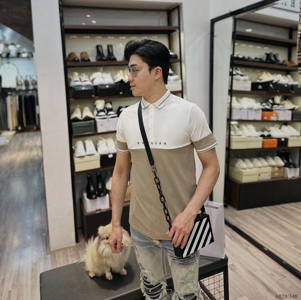  [ẢNH THẬT] Áo Polo Ngắn Tay Nam Nữ Phối 6028 