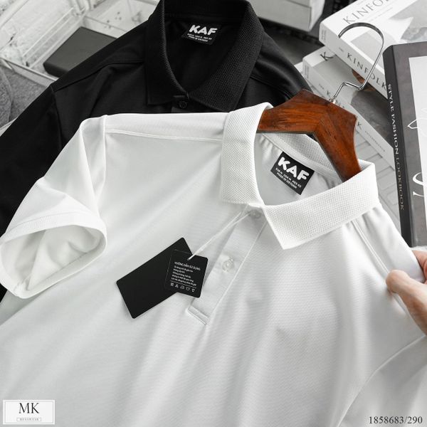  [ẢNH THẬT] Áo Polo Trơn Basic Nam Nữ Đen/Trắng 23 