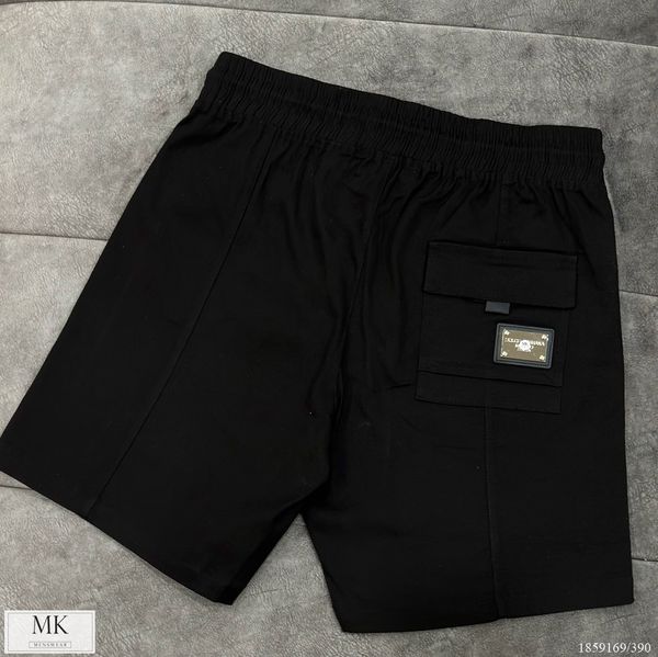  [ẢNH THẬT] Quần Short Kaki Nam Màu Đen Logo Chữ Trắng 