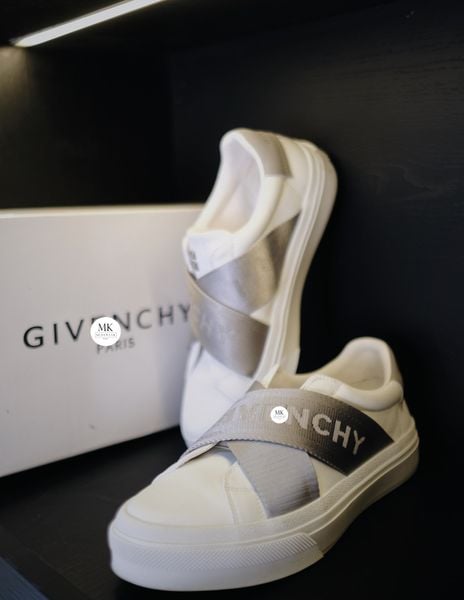  [ẢNH THẬT] Giày Nam Trắng Phối Quai Chữ 