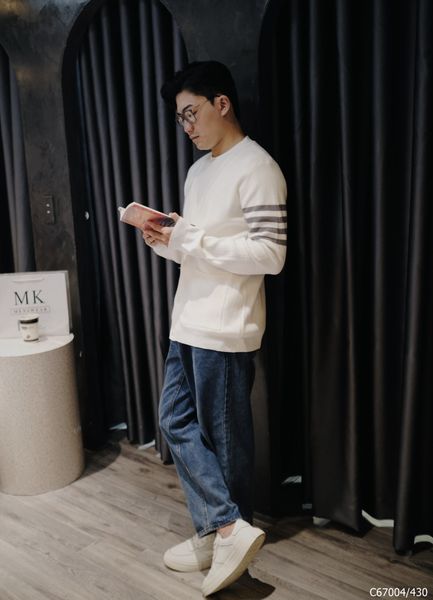  [ẢNH THẬT] Áo Khoác Cardigan Nam Nữ Cải Tay Trắng/Be/Đen/Rêu C67004 