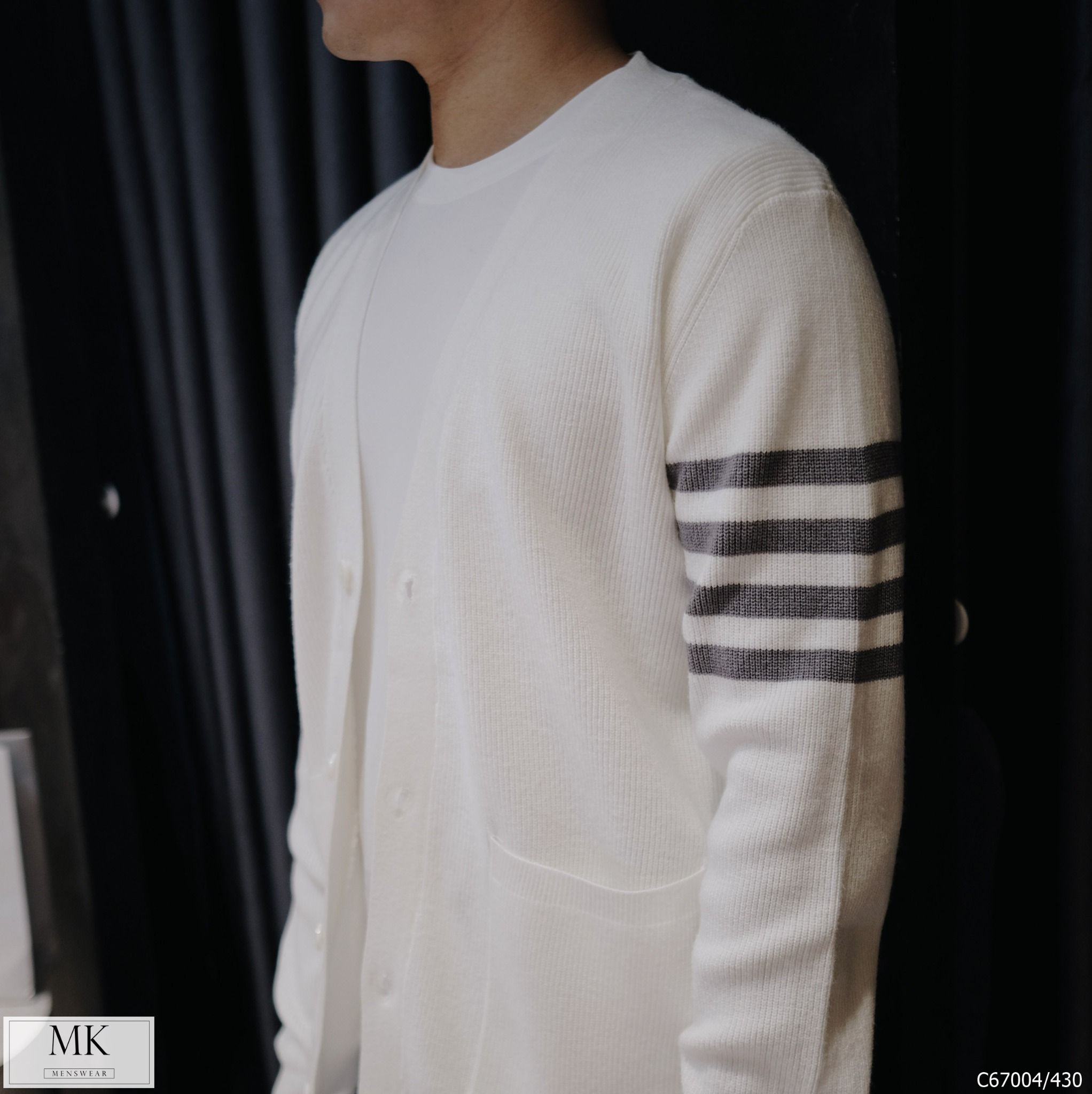  [ẢNH THẬT] Áo Khoác Cardigan Nam Nữ Cải Tay Trắng/Be/Đen/Rêu C67004 