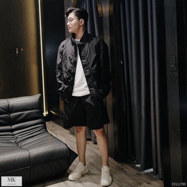  [ẢNH THẬT] Bộ Thể Thao Nam Trơn Chất Gió Mềm, Chống Gió Chống Nước Bền Bỉ 3 Màu Đen/Ghi/Nâu W3311 