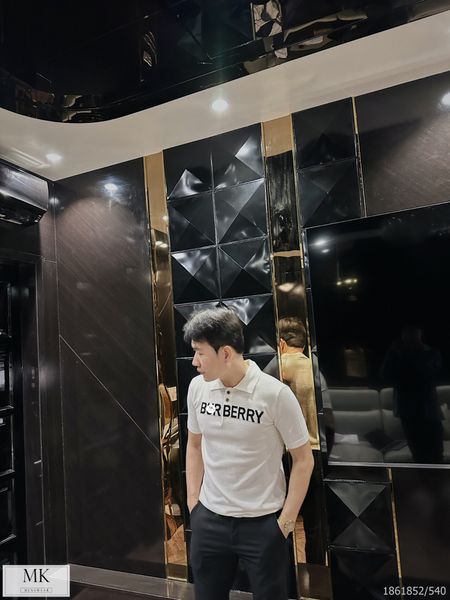 [ẢNH THẬT] Áo Polo Ngắn Tay Len Mongtoghi Ngắn Tay Nam Nữ Logo Ngực Màu Trắng 