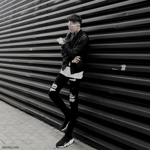  [ẢNH THẬT] Áo Khoác Bomber Nam Nữ Phối Tay Chất Nỉ Nhũ Cực Đẹp 
