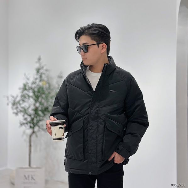  [ẢNH THẬT] Áo Khoác Phao Nam Nữ Duy Nhất Màu Đen, Trần Bông Siêu Ấm, Không Mũ 8868 