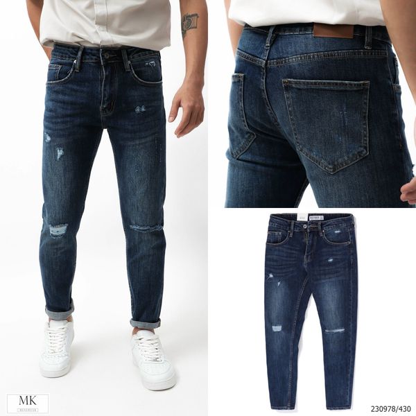  [ẢNH THẬT] Quần Jean Nam Defoxx 230978 - X.Đậm Rách 