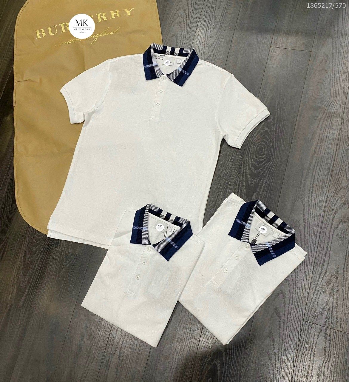  [ẢNH THẬT] Áo Polo Ngắn Tay Nam Nữ Cải Cổ Xanh 23 