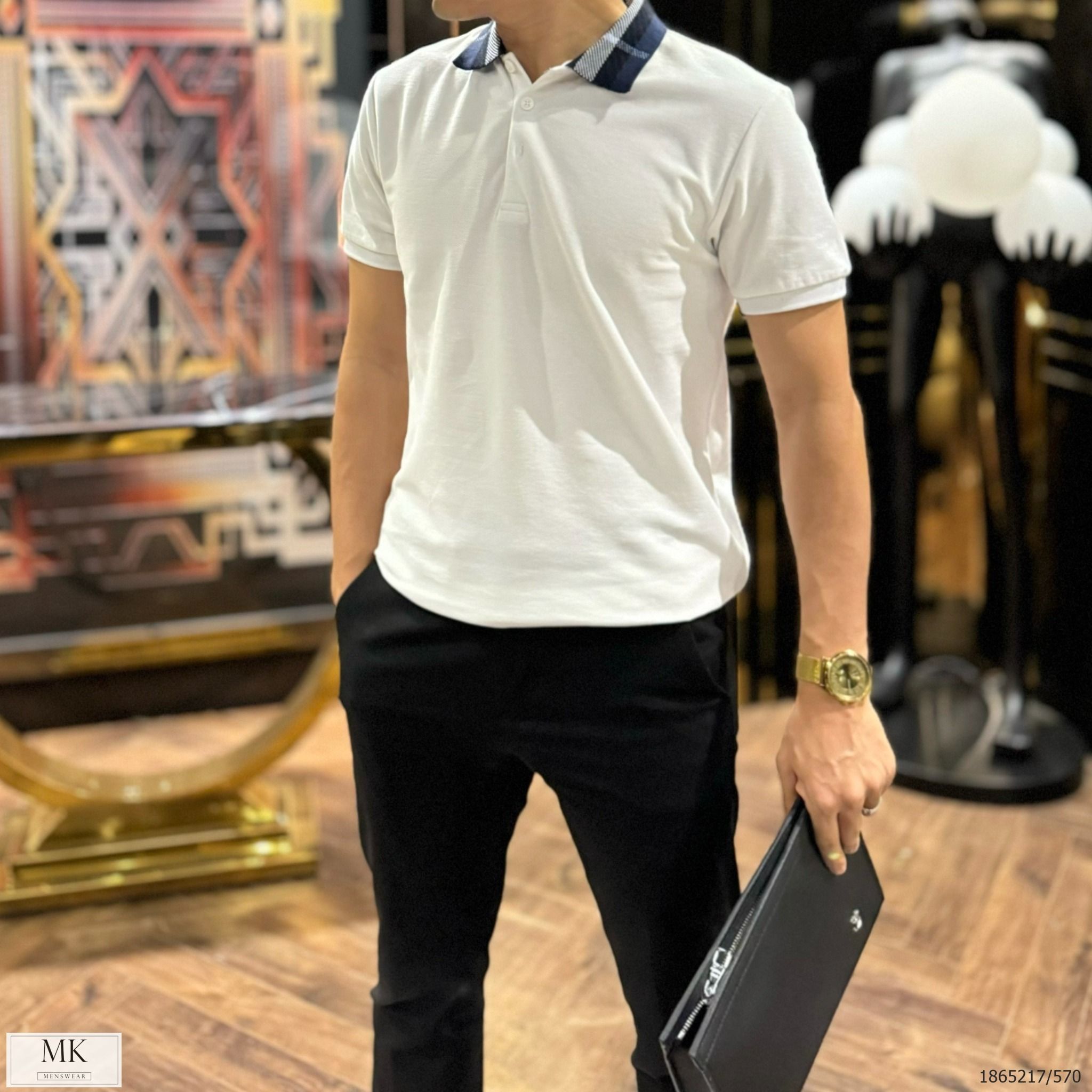  [ẢNH THẬT] Áo Polo Ngắn Tay Nam Nữ Cải Cổ Xanh 23 