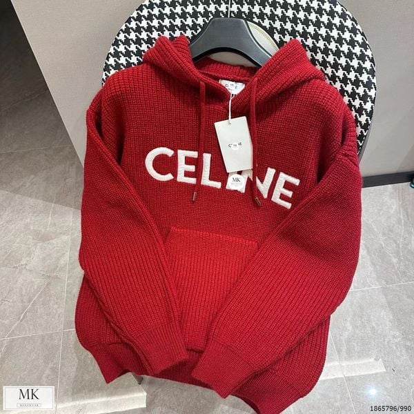  [ẢNH THẬT] Áo Hoodie Len Cao Cấp Nam Nữ Màu Đỏ Chữ Trắng 