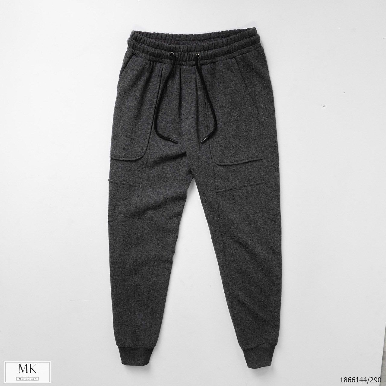  [ẢNH THẬT] Quần Jogger Nỉ KAF Túi 2 Màu Đen/Lông Chuột 