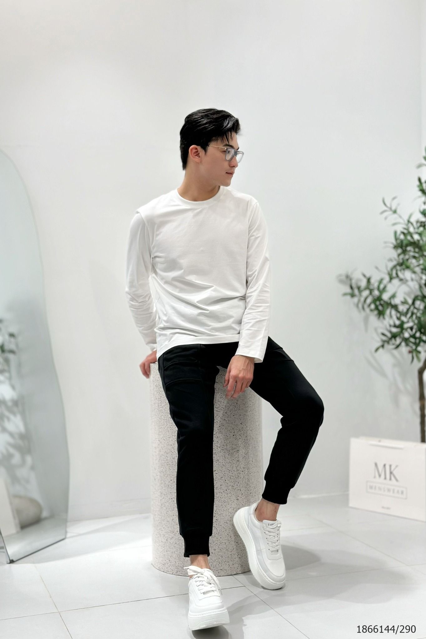  [ẢNH THẬT] Quần Jogger Nỉ KAF Túi 2 Màu Đen/Lông Chuột 