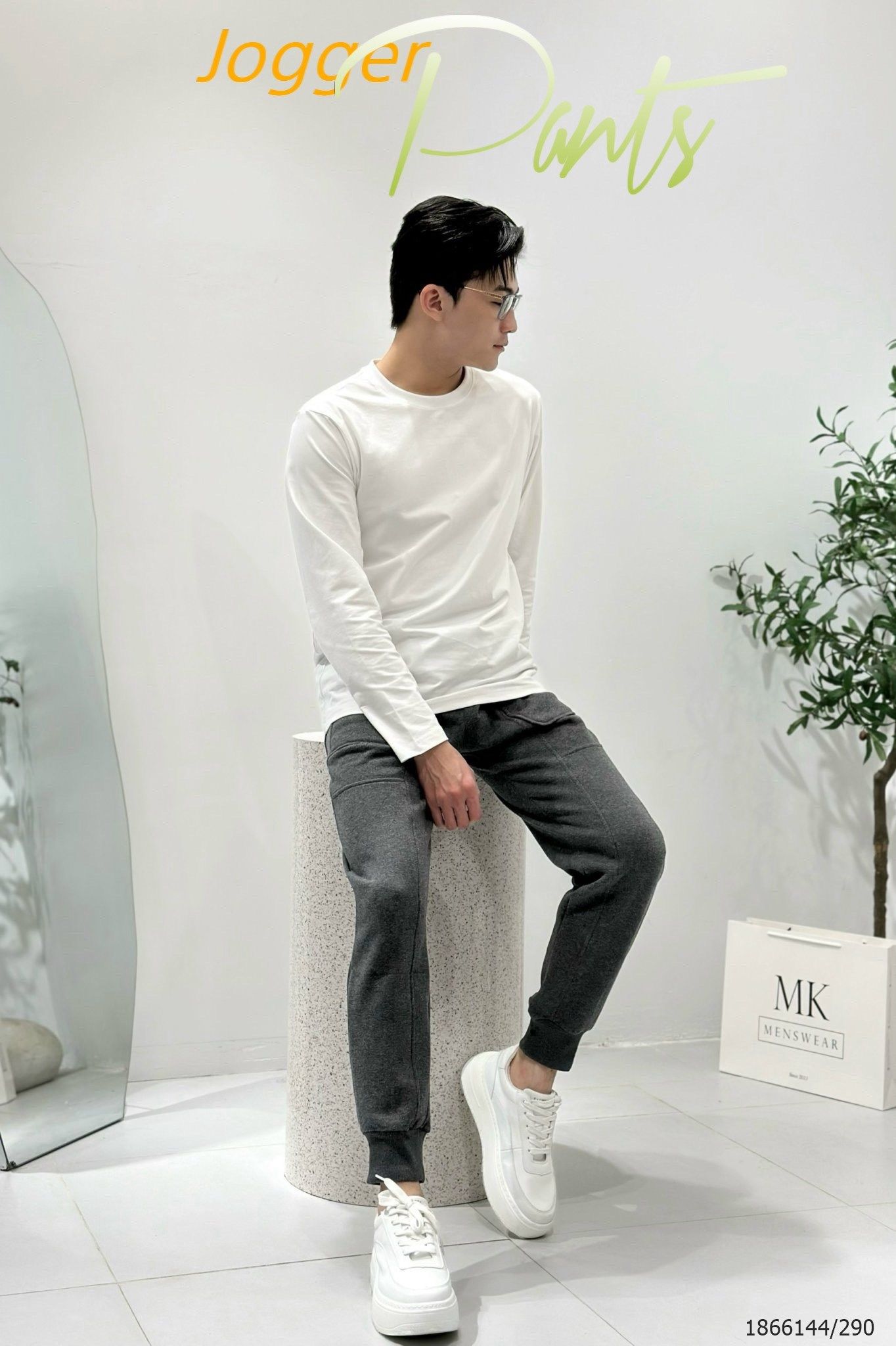  [ẢNH THẬT] Quần Jogger Nỉ KAF Túi 2 Màu Đen/Lông Chuột 