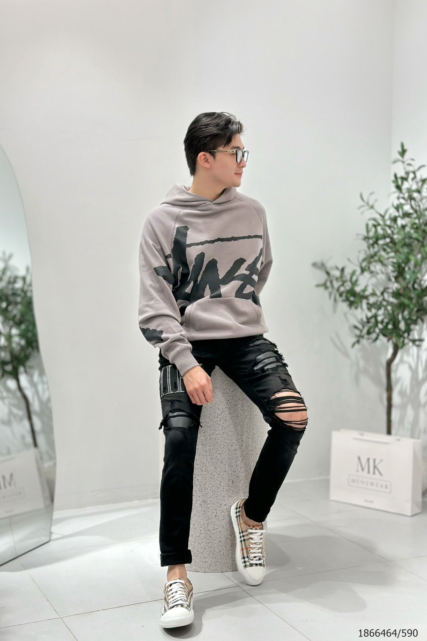  [ẢNH THẬT] Áo Hoodie Nỉ Nam Nữ 2 Màu Đen/Xám Chữ Stusy 