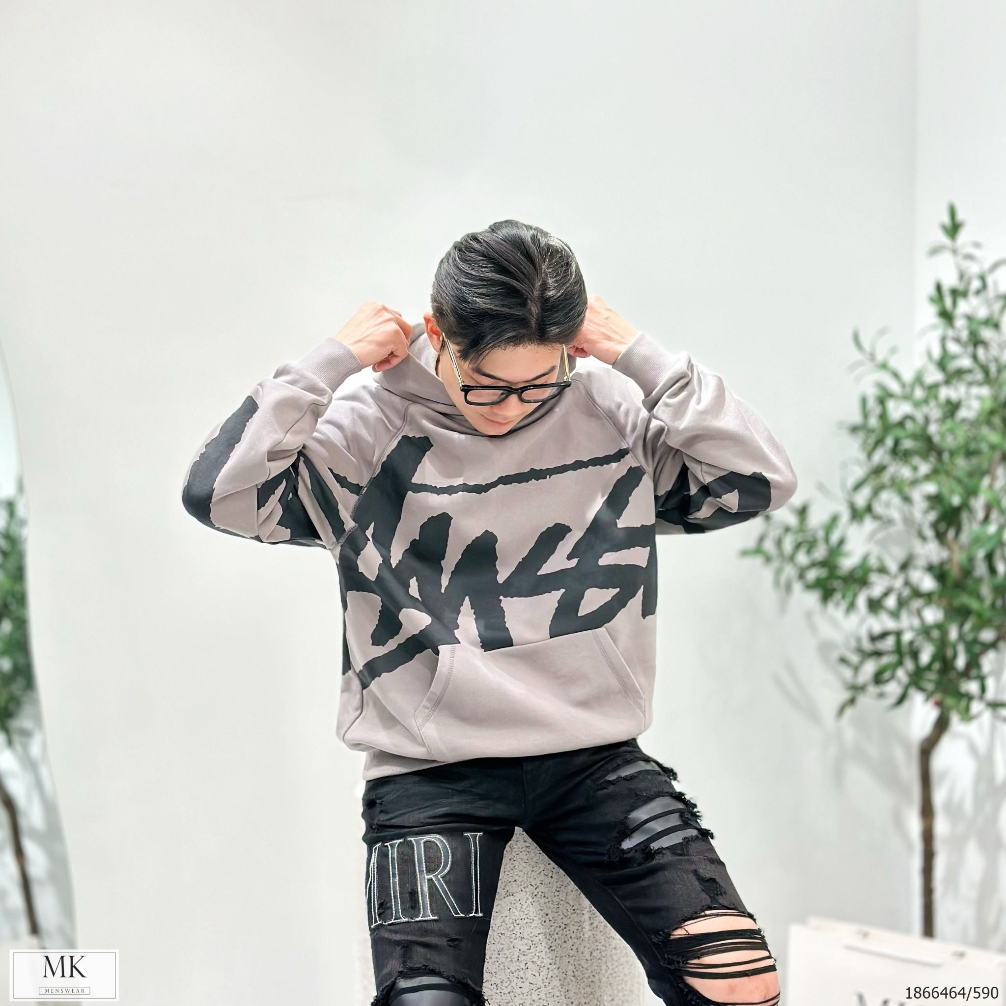  [ẢNH THẬT] Áo Hoodie Nỉ Nam Nữ 2 Màu Đen/Xám Chữ Stusy 