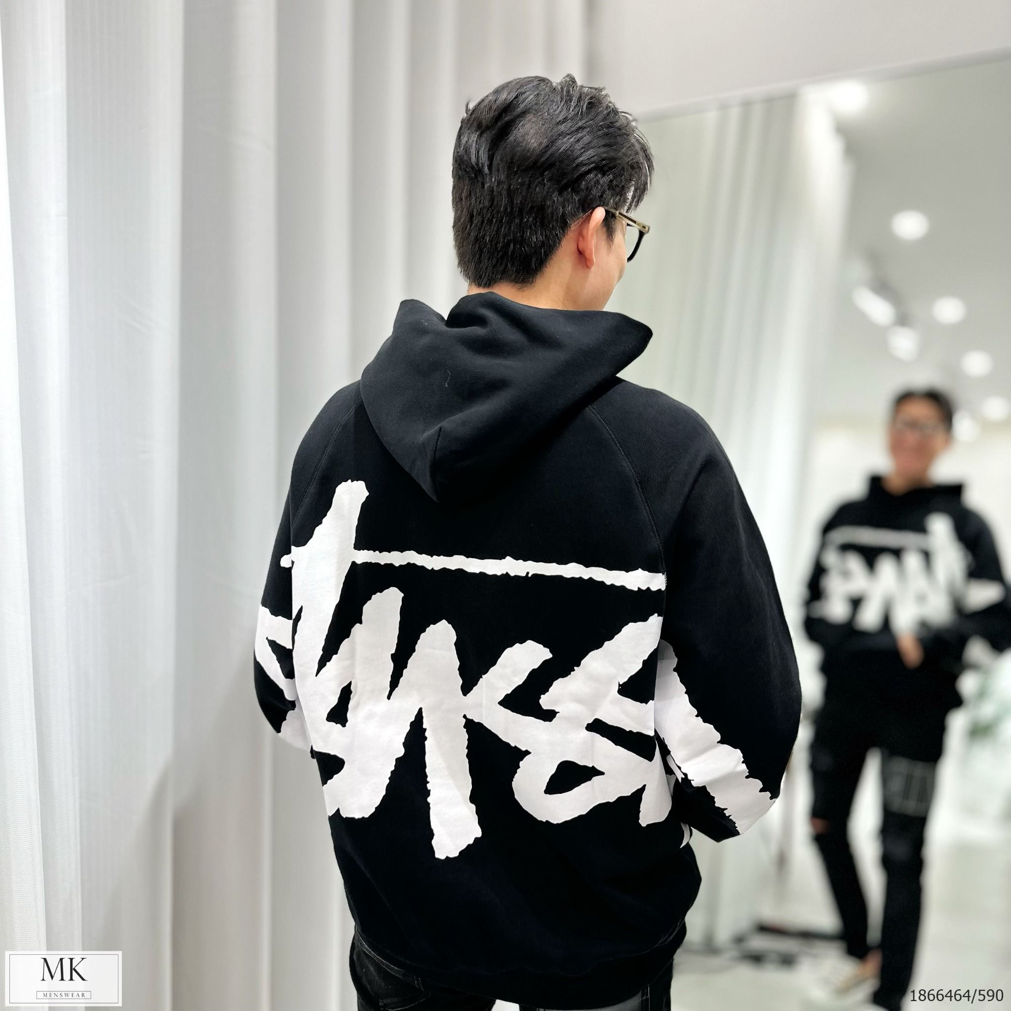  [ẢNH THẬT] Áo Hoodie Nỉ Nam Nữ 2 Màu Đen/Xám Chữ Stusy 
