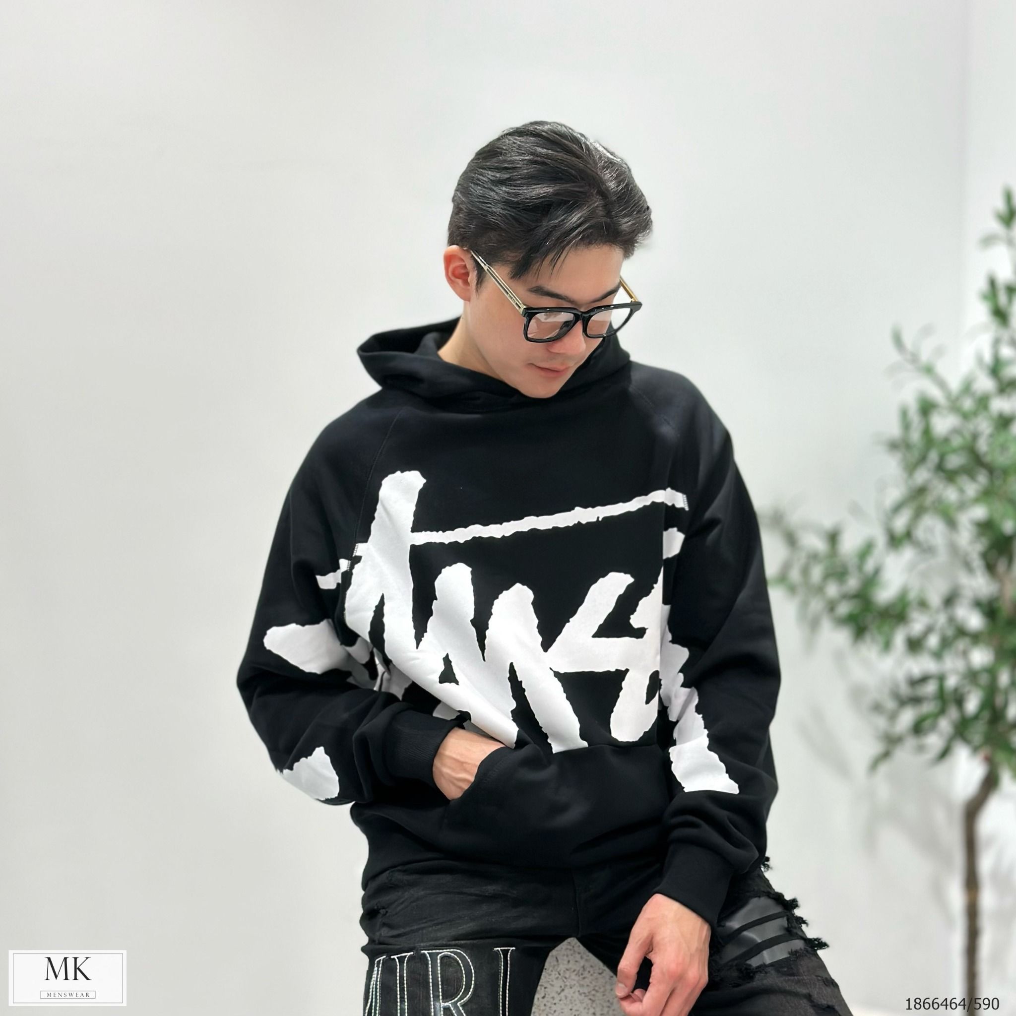 [ẢNH THẬT] Áo Hoodie Nỉ Nam Nữ 2 Màu Đen/Xám Chữ Stusy 