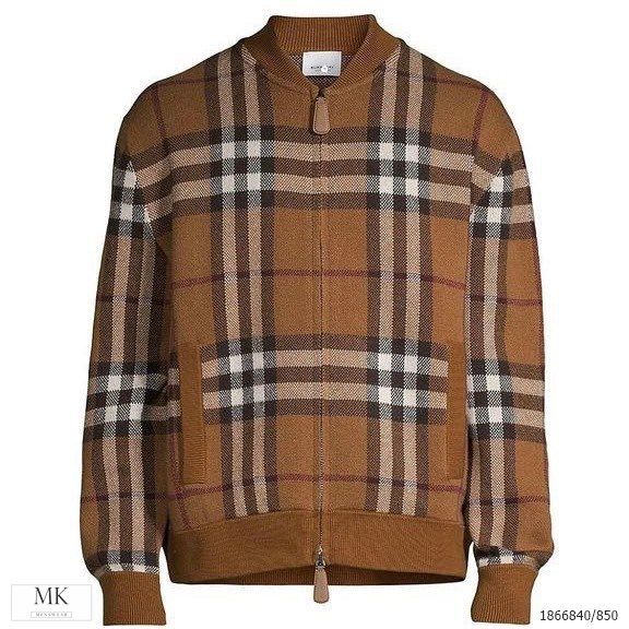  [ẢNH THẬT] Áo Khoác Bomber Len Nam Nữ Cao Cấp Duy Nhất Màu Nâu Kẻ 23 